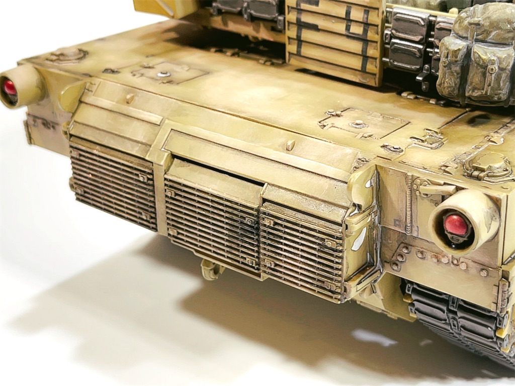 ラジコン戦車)東京マルイRCバトルタンクM1M2エイブラムスカスタムして