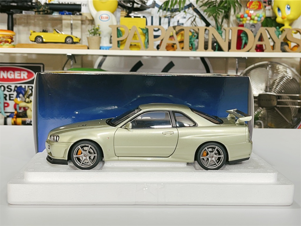 オートスケールコレクション　日産スカイラインGT-R VスペックIIニュル オートアート AUTOart 77408 1/18 日産 スカイライン GT-R (R34