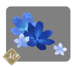 希望に煌く紺青の花