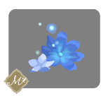 煌めく紺青花のドア