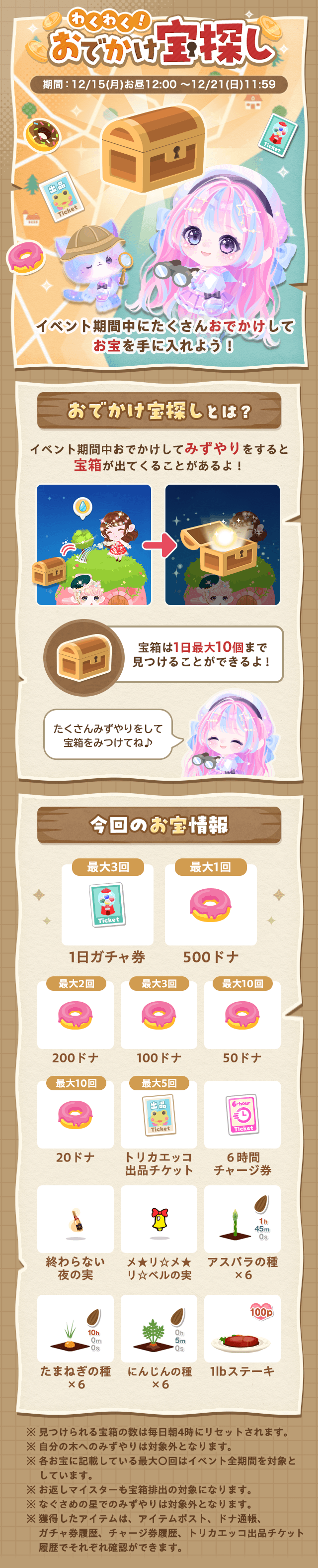 イベント】わくわく！おでかけ宝探し - #ポケコロ まとめ情報