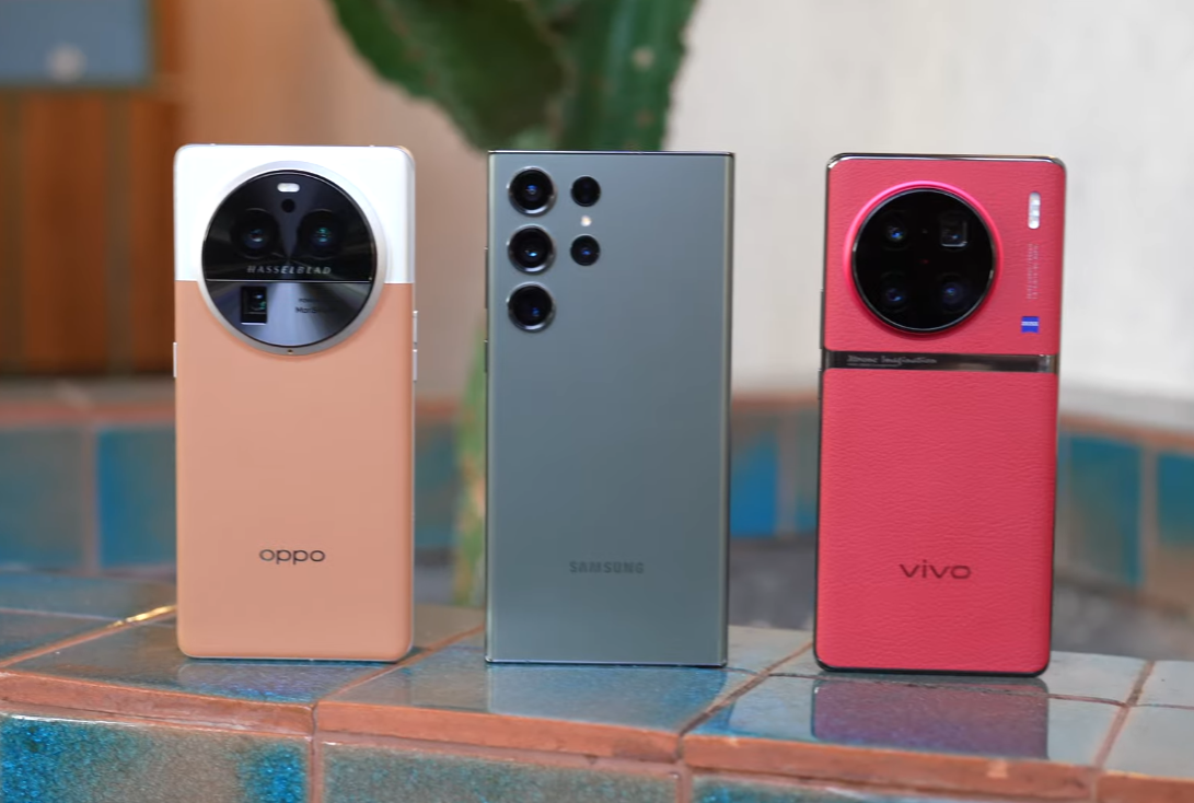 OPPO Find X6 Pro、Samsung Galaxy S23 Ultra、vivo X90 Pro+の