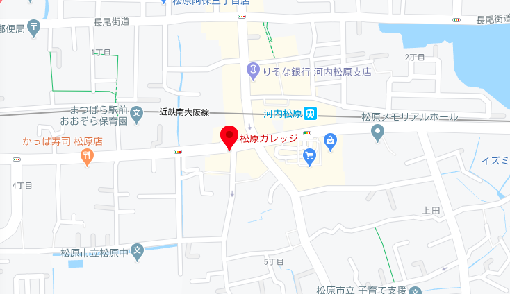 松原ガレッジのマップ