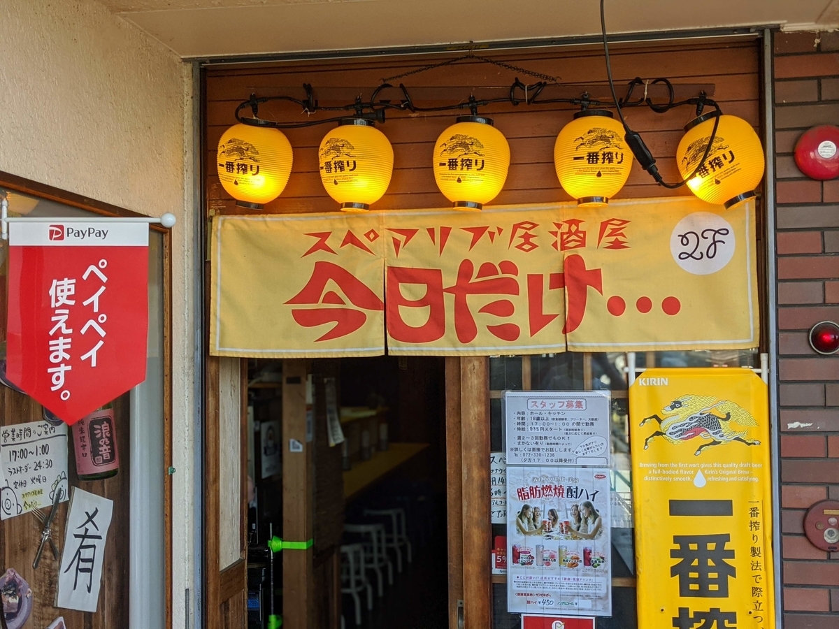 「今日だけ. . . 」外観
