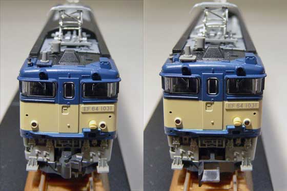 信号炎管を地味にカラフル…にしてみる KATO EF64 1031長岡車両センター