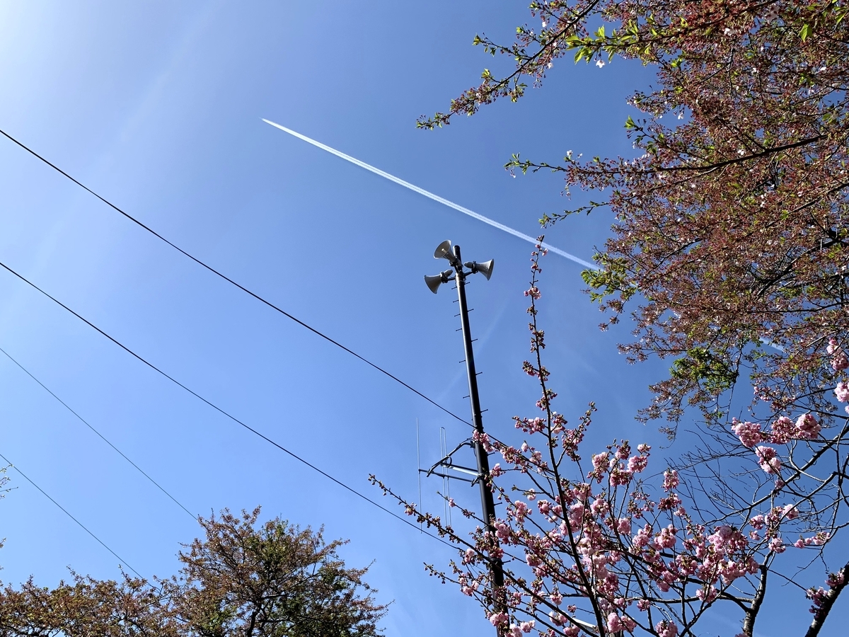 f:id:s_sphere_s:20191216234604j:plain 飛行機雲の写真