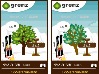 グリムス　7本目　70日と71日の比較