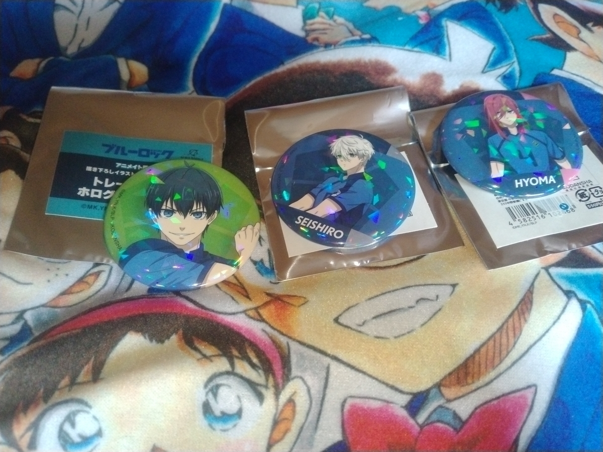 ブルーロック 玲王 凪 ふぁぼカ ホログラム缶バッジ マズル ぱしゃこれ