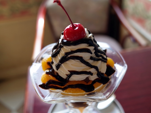 タカセのチョコレートパフェ - わき道にそれて純喫茶2