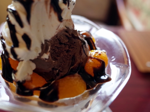 タカセのチョコレートパフェ わき道にそれて純喫茶2