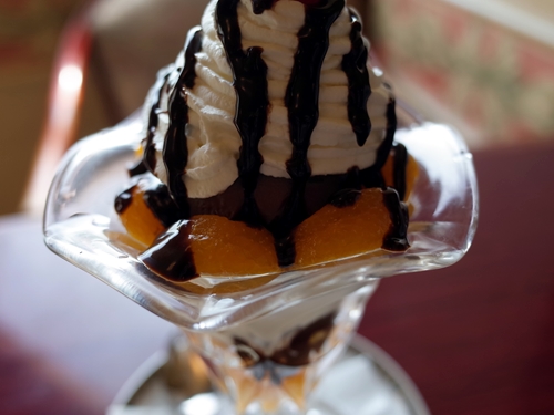 タカセのチョコレートパフェ わき道にそれて純喫茶2