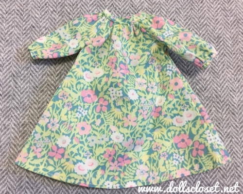 ブライス服 はじめてのドール服づくり ドール用リバティワンピース完成 さびねこ洋品店