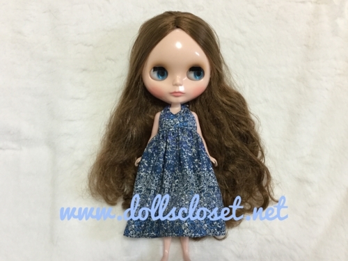 ブライスOF HANON ハノン ため息なんてつかないでドレス 青色 ブライス doll sewing book HANON」でブライス服をハンドメイドしよう