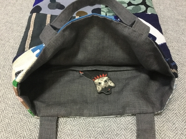 はぎれリメイク】ミナペルホネンのハギレでバッグを作りました