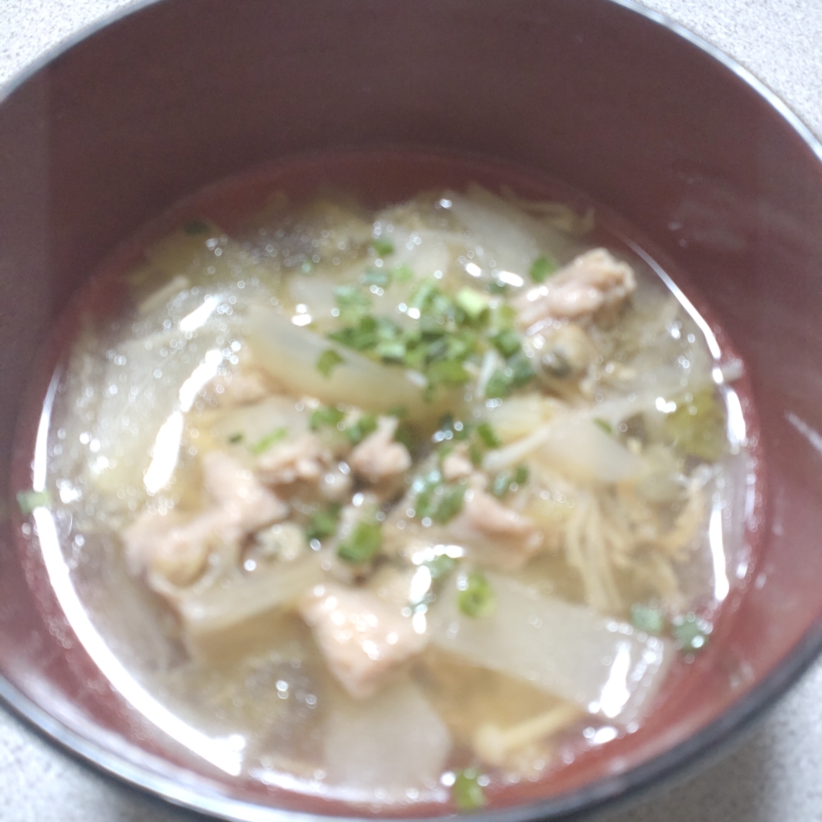 6日目：豚汁の清汁バージョン（沢煮椀） - デッチ家の晩ごはん