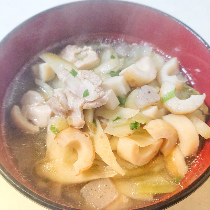 95日目：米が食える汁物、Wスープの清汁 - デッチ家の晩ごはん