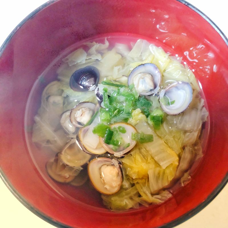 135日目：3種の出汁のしじみの清汁＆せせりの塩ダレ炒め - デッチ家の晩ごはん