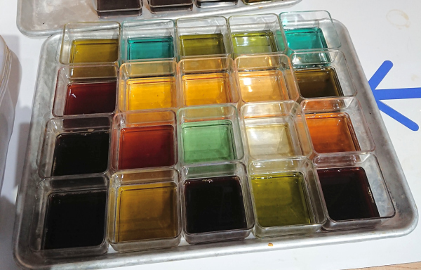 イースト菌注入後の液体の様子
