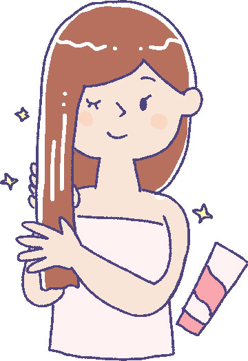 アウトバストリートメントをつける子