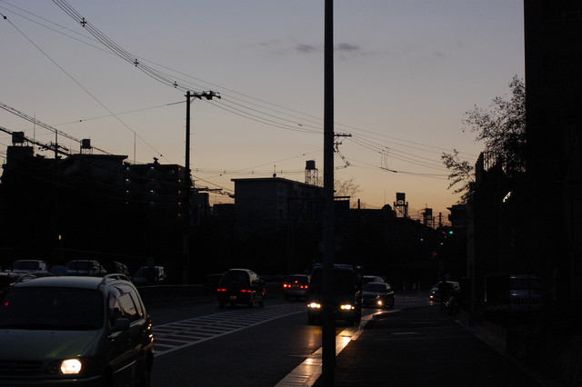 夕暮れ