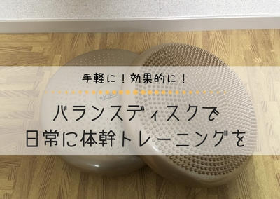 大人も子供も 家族で楽しむバランスディスクの体幹トレーニング