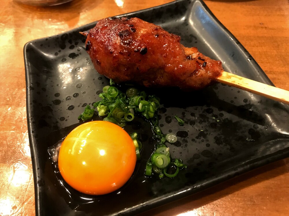 月見豚つくね