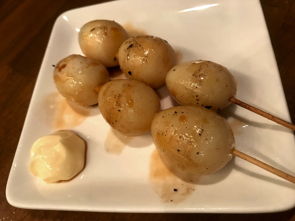 半熟 うずらの卵