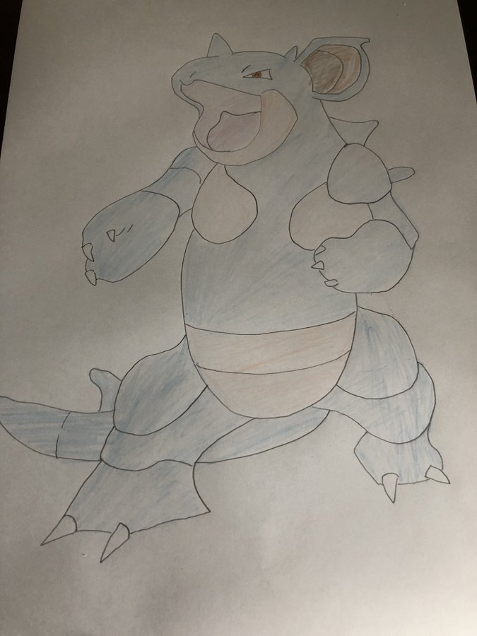 ポケモン描きます 13日目 ニドクイン ニドキング編 Saidoraのブログ