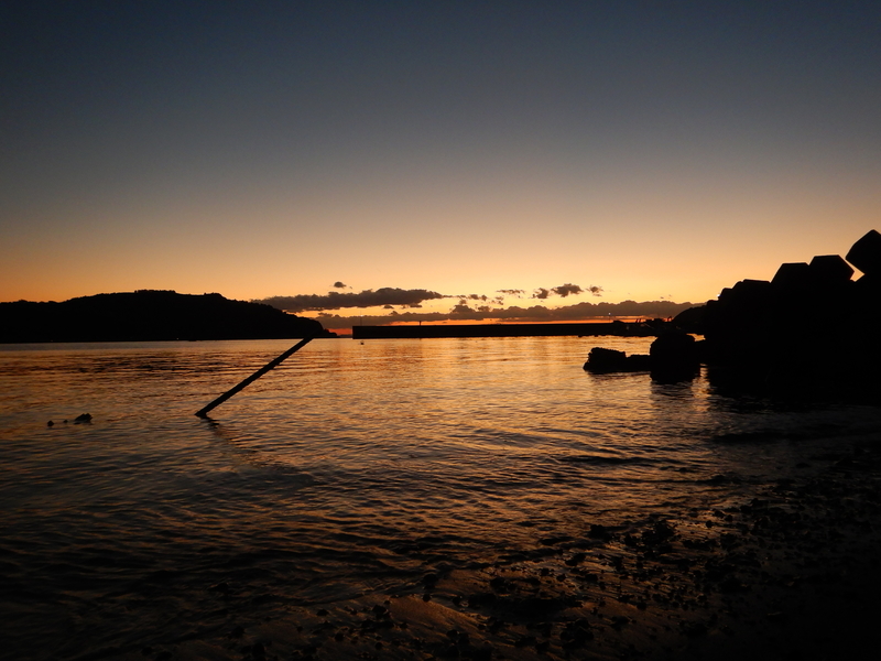 夕日の綺麗な宇和島