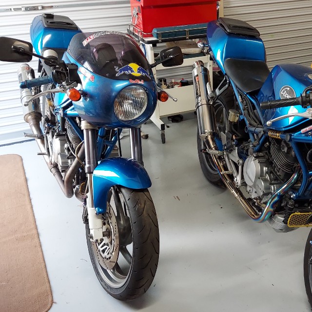 スズキ グース350レストア その3（ガソリンタンククリア塗装