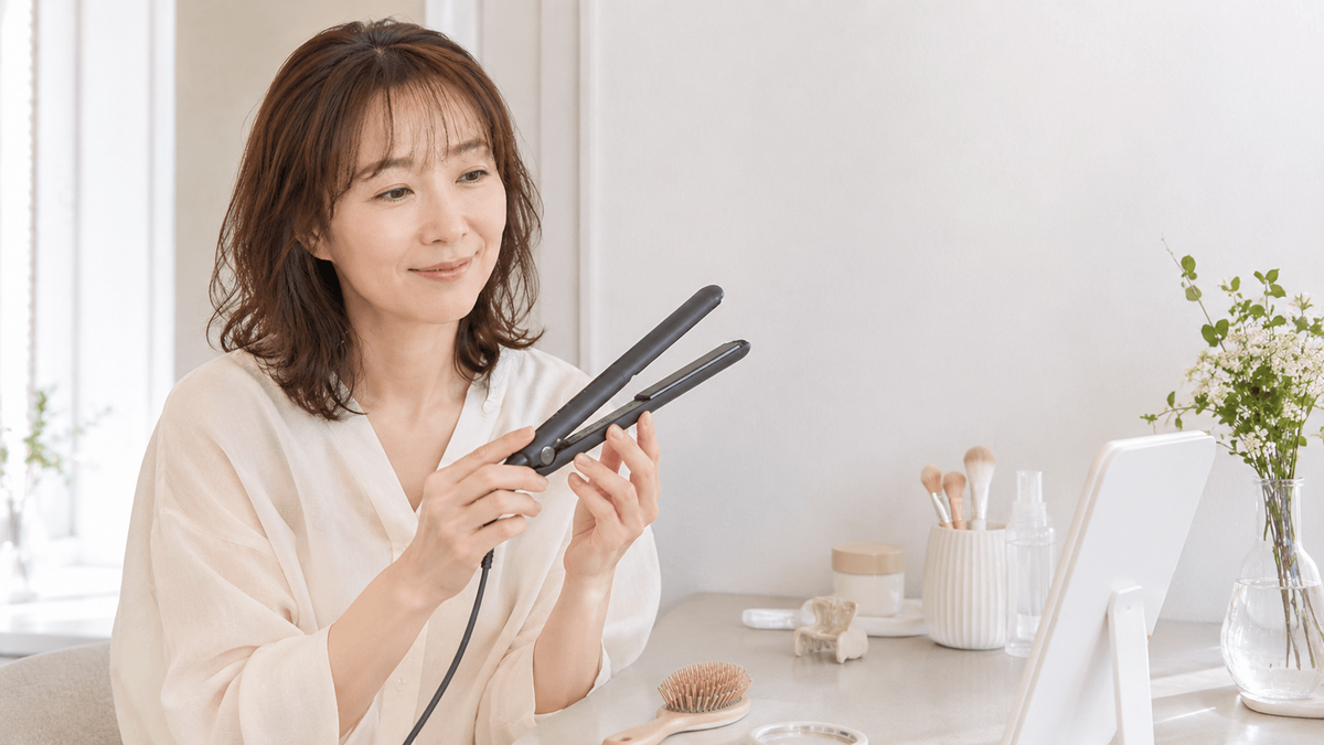 マグネットヘアプロ ストレートアイロン ブラックが届いたときと使い始めの感想