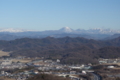 みかも山公園富士見台から日光連山