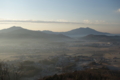 加波山・筑波山／桜川市富谷山から