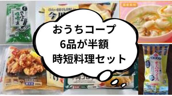 おうちコープ[500円]時短料理お試しセット(6品)