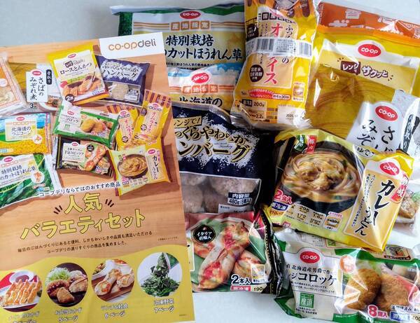 コープデリお試しセット、人気バラエティセット(10品)