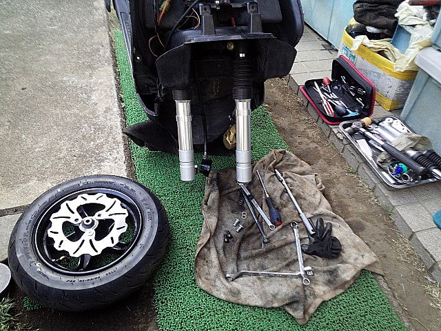 アクシス90 キタコ フロントフォーク JOG ZRエボリューション ジョグ