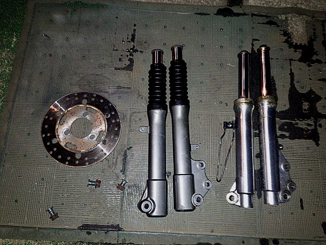 純正フロントフォークセットアップ的なぁ～3RY JOG 3WF 5FA