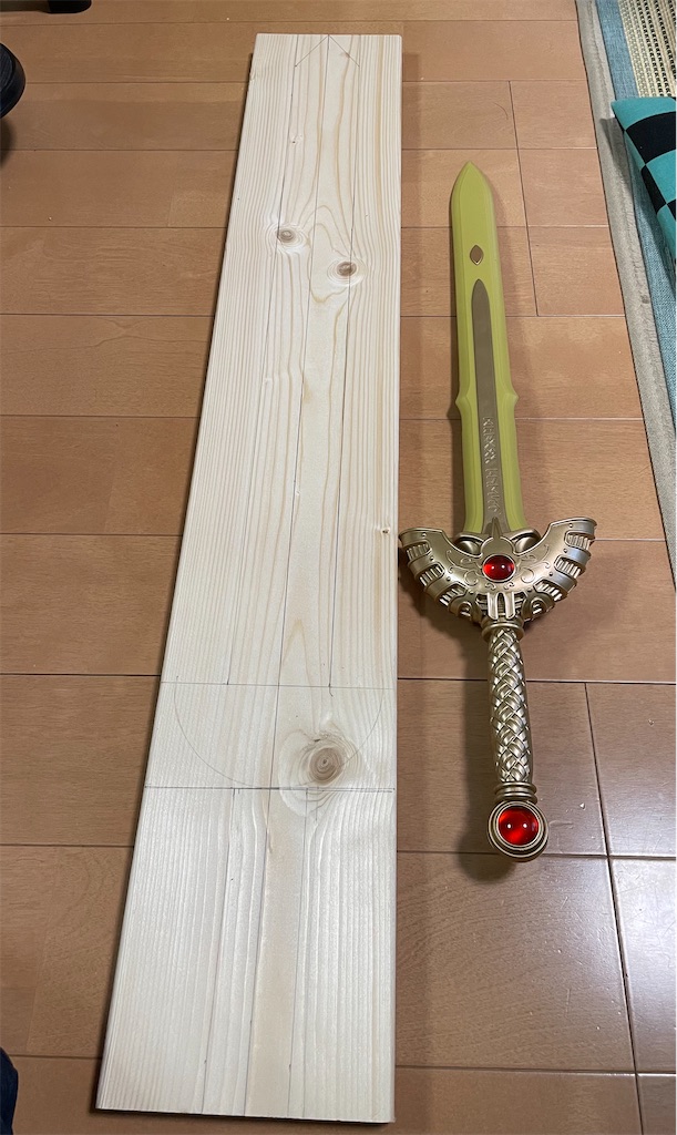 ハンドメイド 木製 はやぶさの剣 ハンドメイド・手芸 趣味・おもちゃ