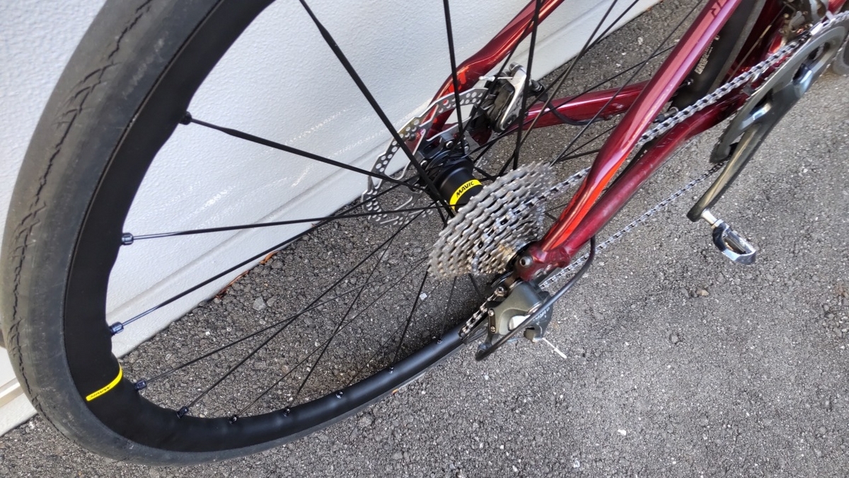 自転車整備(その2) ホイール交換 MAVIC KSYRIUM SL DISC 自転車整備(その2) ホイール交換 MAVIC KSYRIUM SL DISC