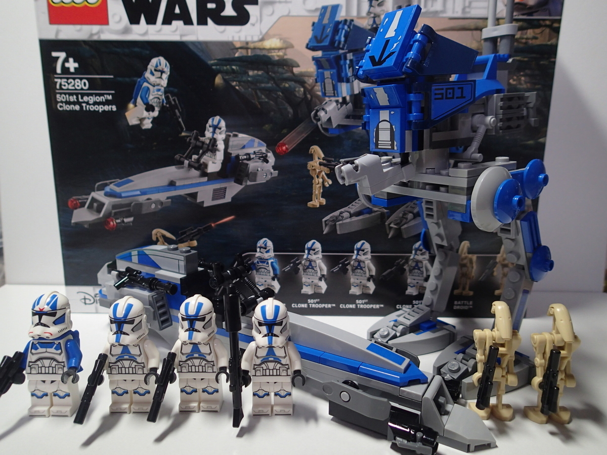 ネスペシリーズ LEGO STARWARS 75280 クローン・トルーパー501部隊 レビュー