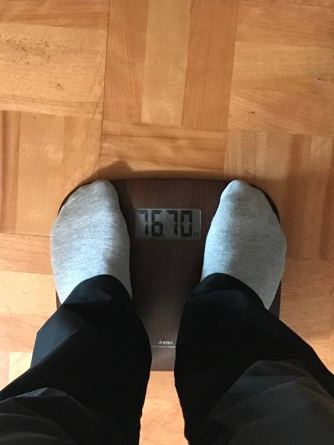 記録体重76.5kg