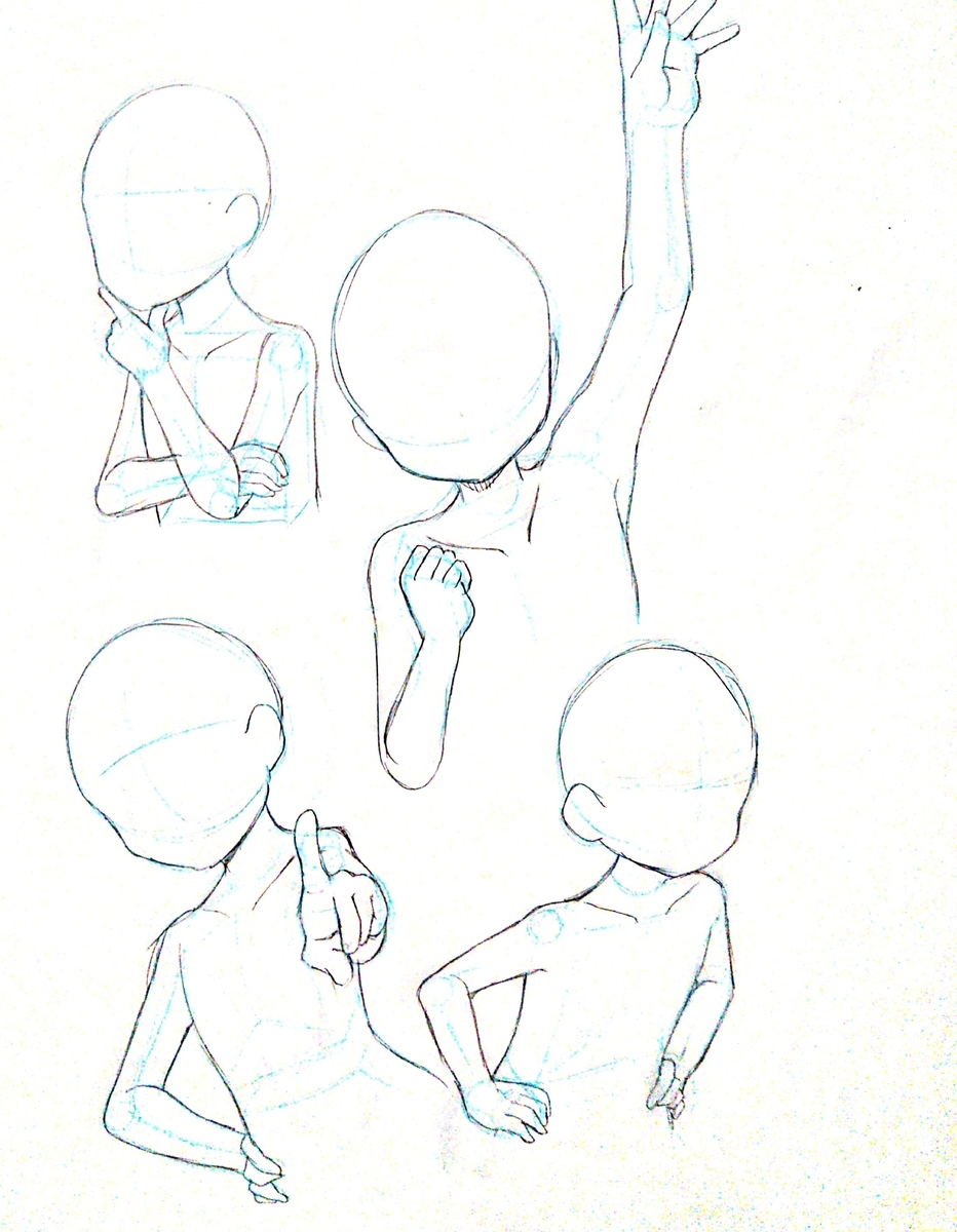 練習日記13日目 腕と手 イラスト1枚 気ままにおしゃべりとお絵描き喫茶