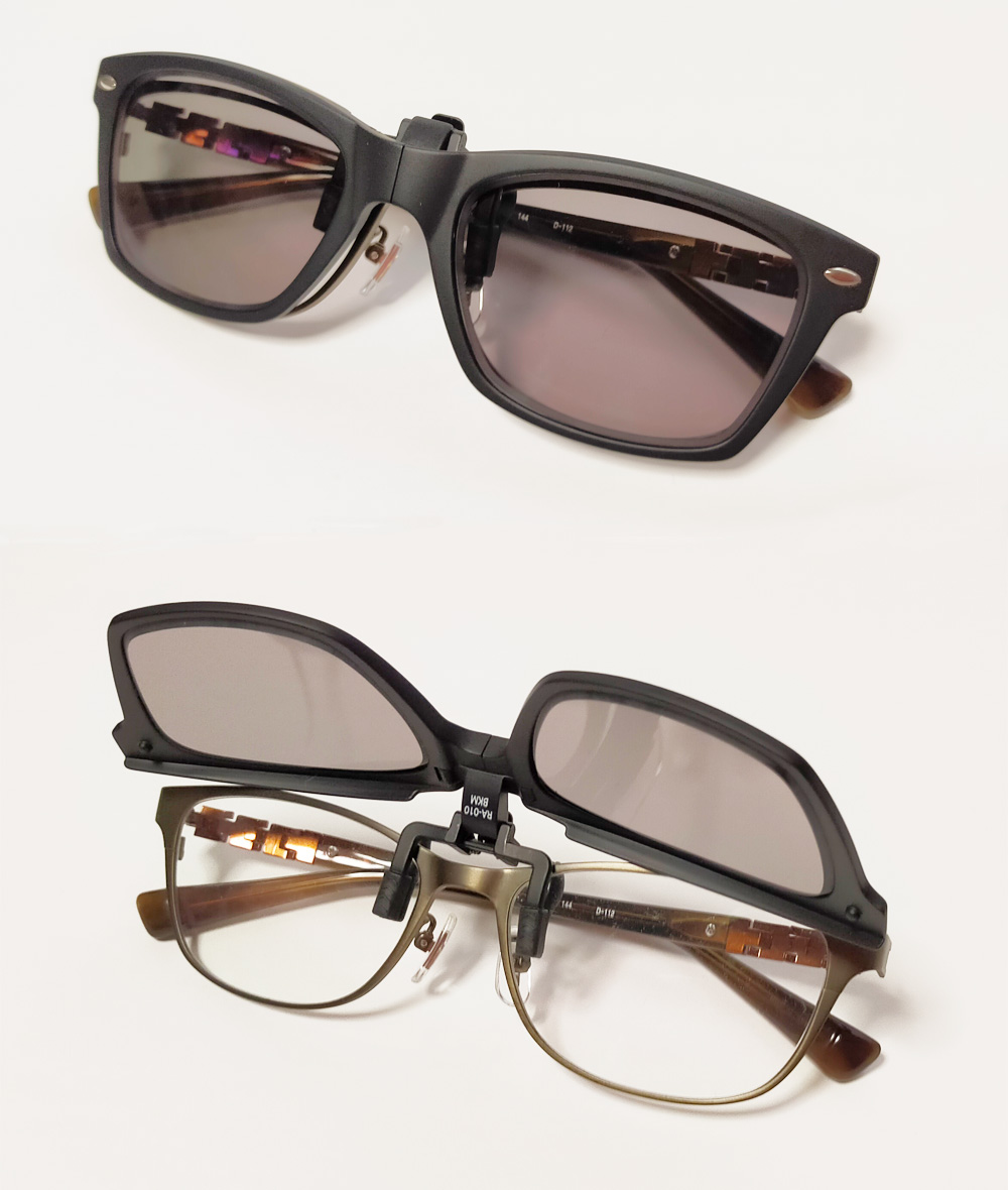 RARTS 「ATTACH&GO」アーツ偏光 折りたたみクリップオンサングラス