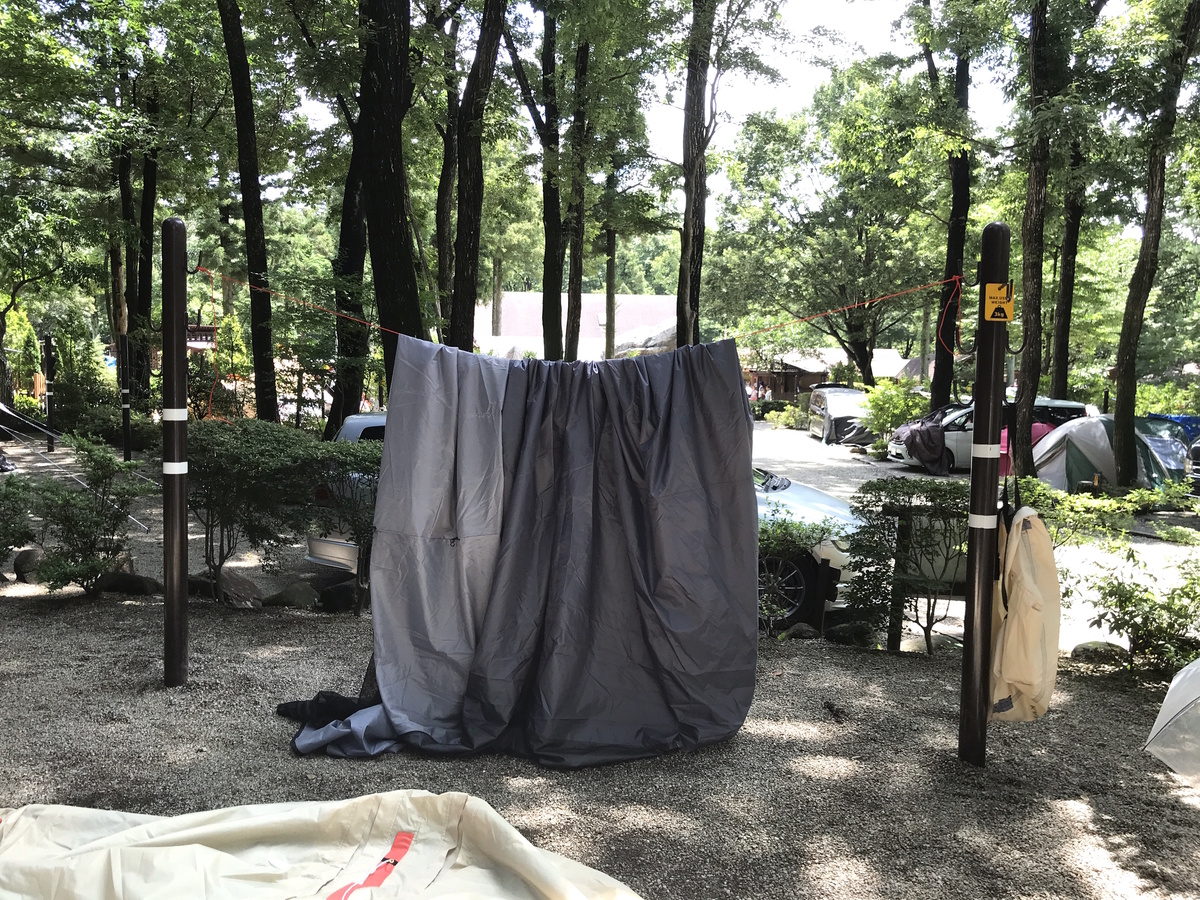 カマボコテント2乾燥の仕方インナーテント
