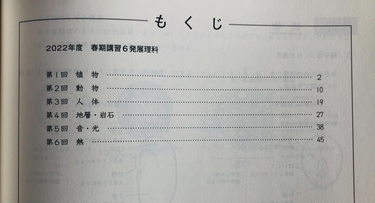 日能研】春期講習（新6年生・発展）の内容 - 貧乏だけど中学受験