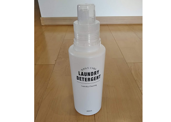 洗濯洗剤の詰め替えボトルをカインズの透明ボトルにしたらおしゃれに さくらこルーム