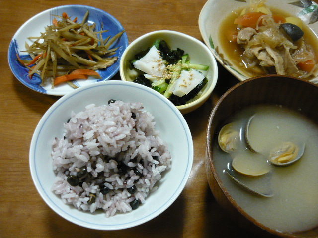 黒千石大豆、豆ご飯