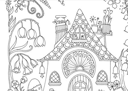 Johanna Basfordの塗り絵 コロリアージュ Pdfの無料配布がもっとあった 自分で印刷するとき線を薄くする方法 おこもりさんも大海の夢を見る