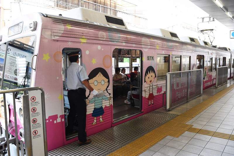 静鉄ちびまる子ちゃん電車 ※終了』まるちゃんの音声案内も！観光に是非