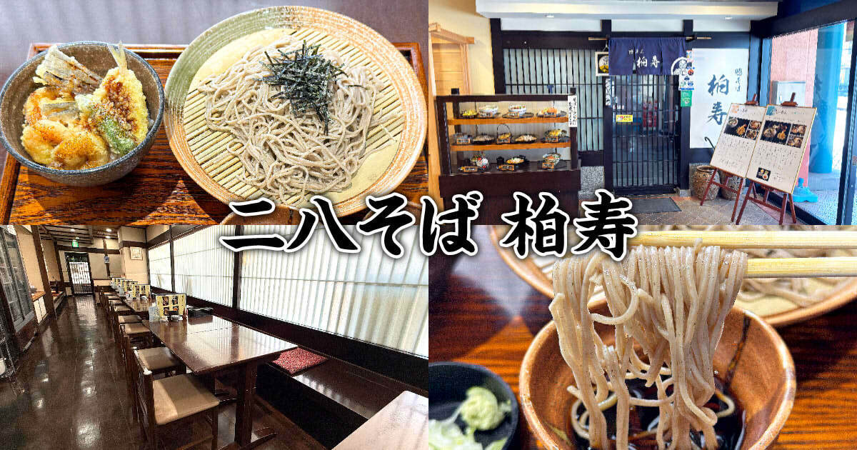 二八そば 柏寿』ドリプラの蕎麦処でお得な平日天丼セット！ - 静岡市